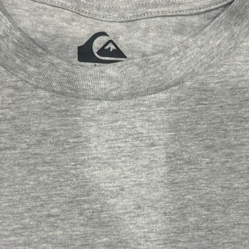 Quiksilver Mens XX Large Grey T Shirt Surf Logo Casual Short Sleeve